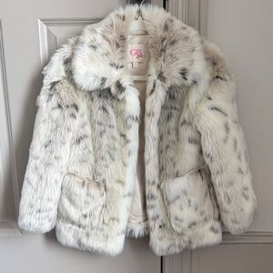 GB Girls Fur Coat - Sz Med (8/10)
